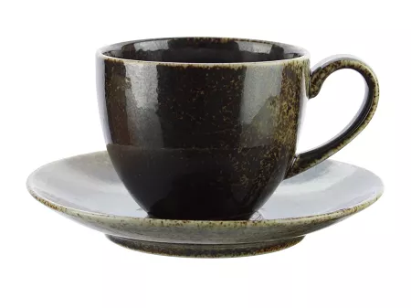 Filiżanka ze spodkiem 0,30 L / 16 cm Bogucice - Alumina Loft Dark 1095