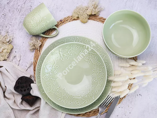 Serwis obiadowo-herbaciany na 6 osób (26 el) Lubiana - Hanami Pistacjowa Zieleń Serwis obiadowo-herbaciany na 6 osób (26 el) Lubiana - Hanami Pistacjowa Zieleń