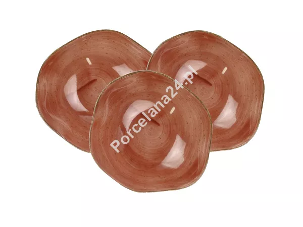 Komplet 6 salaterek 14 cm Lubiana - Stone Age / Ceglasty Komplet 6 salaterek 14 cm Lubiana - Stone Age / Ceglasty