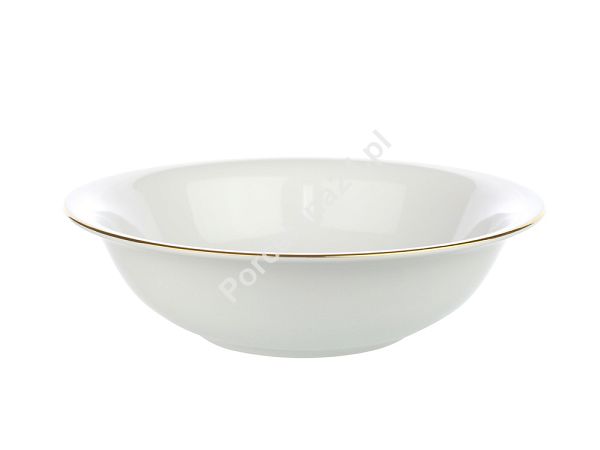 Salaterka 23 cm (biała) Karolina - Black & White Gold 23011 Salaterka 23 cm (biała) Karolina - Black & White Gold 23011