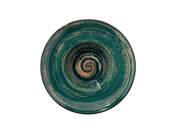 Talerz głęboki (do pasty) 22,5 cm  Wilmax - Spiral Zielony 669523 Talerz głęboki (do pasty) 22,5 cm  Wilmax - Spiral Zielony 669523
