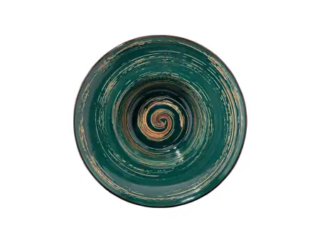Talerz głęboki (do pasty) 22,5 cm  Wilmax - Spiral Zielony 669523