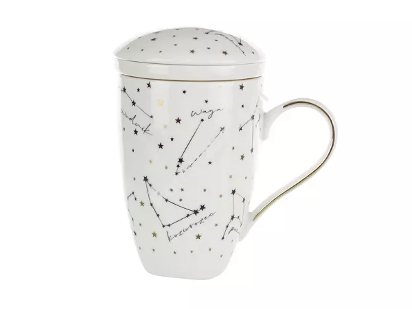 Kubek z zaparzaczem 0,3 L Bogucice - Zodiak White 1038 Kubek z zaparzaczem 0,3 L Bogucice - Zodiak White 1038