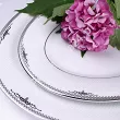Talerz deserowy 21 cm Bogucice - Luxor Platin 1045