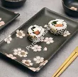 Zestaw do sushi dla 2 osób (4 el.) z pałeczkami Tokyo Design Studio - Sakura Black 33760