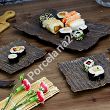 Komplet do sushi dla 3 osób (7 el.) Kera Ceramika - Moku Cristall Hematyt
