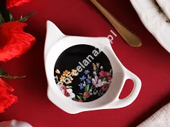 Kpl. 4 podstawek (teabag) Duo - Vintage flowers black 15.VIN-B.K4POD