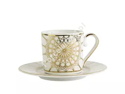 Filiżanka ze spodkiem 0,10 L / 12,5 cm Ćmielów - Jenny Solaris White