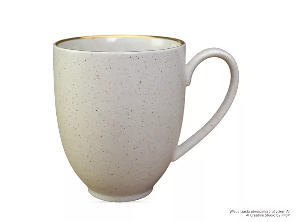 Kubek 0,4 L  Bogucice - Alumina Granite Cool White Gold 1128G Kubek 0,4 L  Bogucice - Alumina Granite Cool White Gold 1128G