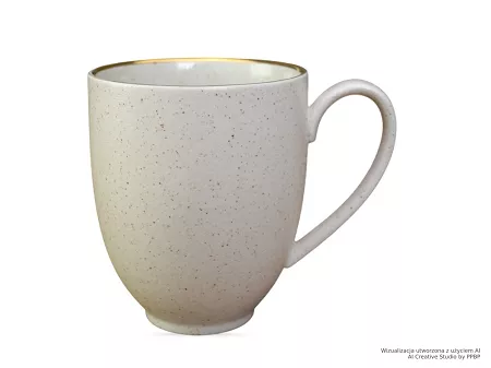 Kubek 0,4 L  Bogucice - Alumina Granite Cool White Gold 1128G