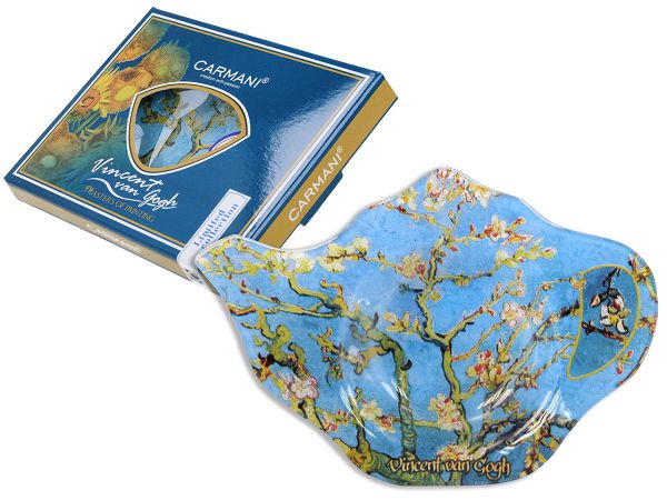 Spodek na torebki od herbaty Carmani - Tea bag Vincent van Gogh - Kwitnący migdałowiec  33.198-9308 Spodek na torebki od herbaty Carmani - Tea bag Vincent van Gogh - Kwitnący migdałowiec  33.198-9308