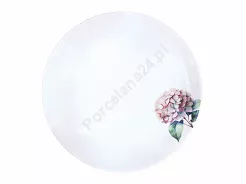 Talerz głęboki 22 cm Lubiana - Vanilla Hortensja czerwona