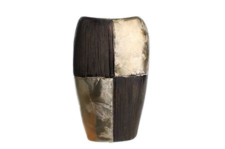 Wazon ceramiczny 23 cm QUEEN ISABELL - Gold Vase Złota Szachownica 37.P310-10512