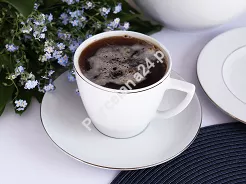 Filiżanka ze spodkiem 0,35 L/18 cm Waza - Modern WA-08P platynowa linia