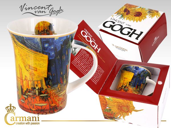 Kubek 0,35 L Carmani - Vincent van Gogh - Kawiarenki nocą 33.830-8110  Kubek 0,35 L Carmani - Vincent van Gogh - Kawiarenki nocą 33.830-8110 