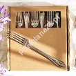 Komplet 6 widelczyków do ciasta 16,6 cm Hisar - Florence wysoki połysk GIFT BOX