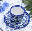 Filiżanka ze spodkiem do espresso 0,11 L / 12,5 cm Bolesławiec - Sadzawka Milicka gat. I