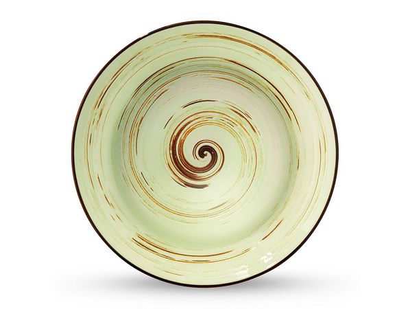 Talerz głęboki 25,5 cm  Wilmax - Spiral Pistacjowy 669127 Talerz głęboki 25,5 cm  Wilmax - Spiral Pistacjowy 669127