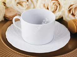 Filiżanka ze spodkiem 0,23 L / 16 cm Porcel - Empire Silk GIFT BOX 10.EMS.FS23