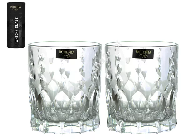 Kpl. szklanek do whisky 340 ml (2 szt.) w tubie Bohemia Prestige - Conte 802381 Kpl. szklanek do whisky 340 ml (2 szt.) w tubie Bohemia Prestige - Conte 802381