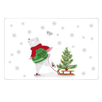 Podkładka / mata pod talerz 28 x 43 cm Altom Design - Christmas Bear 07.CHR.1979