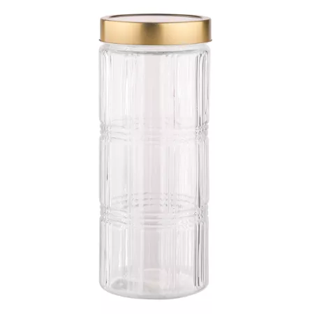 Pojemnik szklany okrągły 2,2 L Altom Design - Kratka 07.POJ.8437 Pojemnik szklany okrągły 2,2 L Altom Design - Kratka 07.POJ.8437