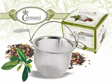 Zaparzacz do herbaty 7,5 cm Carmani - Sitko do kubka z uchwytami i rączką 33.888-1114