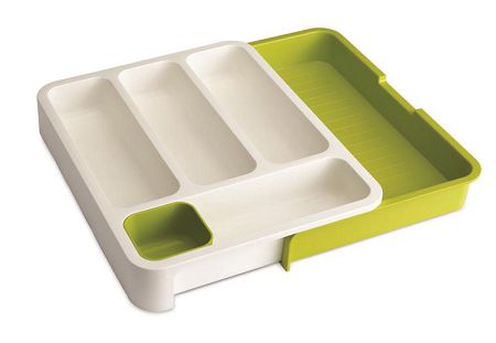 Organizer do szuflad na sztućce biało - zielony Joseph Joseph DrawerStore 85041