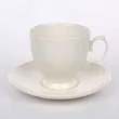 Komplet 2 filiżanek ze spodkiem 0,22 L / 15 cm Karolina - MariaPaula Ecru (Klasyka)