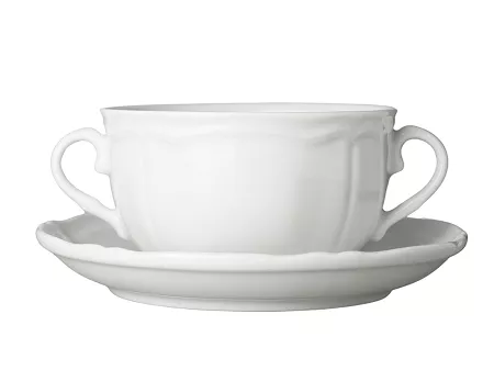 Bulionówka ze spodkiem 0,3 L / 16 cm Bogucice - Gino White 1228