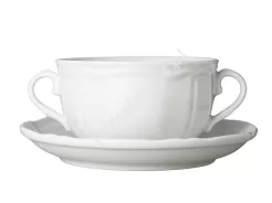 Bulionówka ze spodkiem 0,3 L / 16 cm Bogucice - Gino White 1228