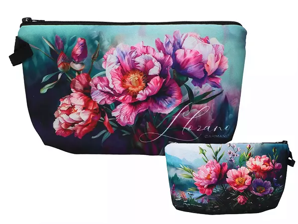 Kosmetyczka 22 x 13,5 cm Carmani - Kwiaty 33.021-4877 Kosmetyczka 22 x 13,5 cm Carmani - Kwiaty 33.021-4877