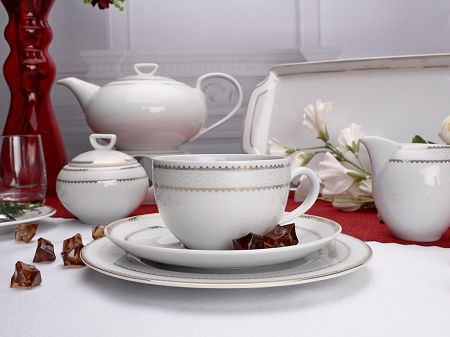 Garnitur do herbaty na 12 osób (41 el) Chodzież - Yvonne G309