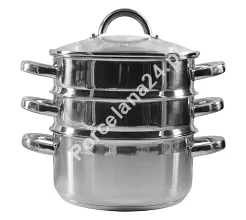 Garnek 3 L (4el) do gotowania na parze SSW Stolze Stahl Waren - VITALO 421629