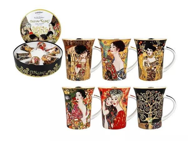 Kpl. kubków 0,35L w opakowaniu (6 szt.) Carmani - Gustav Klimt 33.532-8401 Kpl. kubków 0,35L w opakowaniu (6 szt.) Carmani - Gustav Klimt 33.532-8401