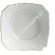Salaterka kwadratowa 17 cm Ćmielów - Rococo 3604 ZŁOTA LINIA