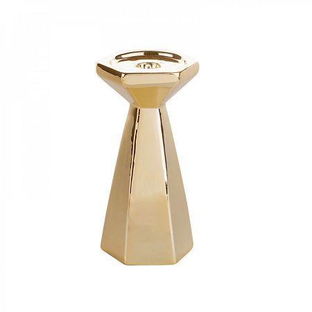 Świecznik stożkowy 17,5 cm Altom Design - Złoty 07.SW.1558 Świecznik stożkowy 17,5 cm Altom Design - Złoty 07.SW.1558