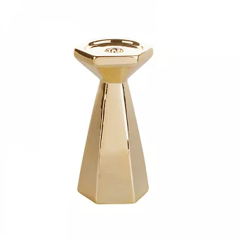 Świecznik stożkowy 17,5 cm Altom Design - Złoty 07.SW.1558