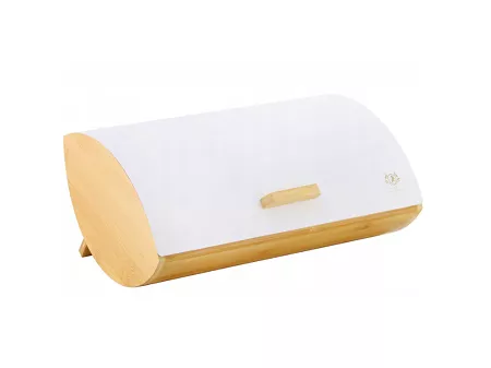 Chlebak bambusowy z metalową pokrywą Karl Hausmann - Alaska Biały 6.CHL.1978