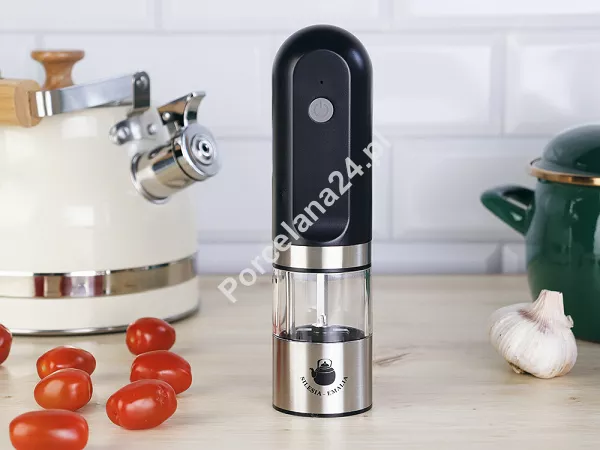 Młynek elektryczny do soli / pieprzu 19,5 cm Silesia Emalia - Czarny 6.MŁ.0030 Młynek elektryczny do soli / pieprzu 19,5 cm Silesia Emalia - Czarny 6.MŁ.0030