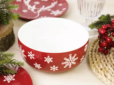 Miska 14 cm Altom Design - Zimowa Choinka 07.CHR.2692