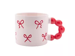 Kubek prosty 360 ml Altom Design - Kokardki czerwone 07.KP.3265