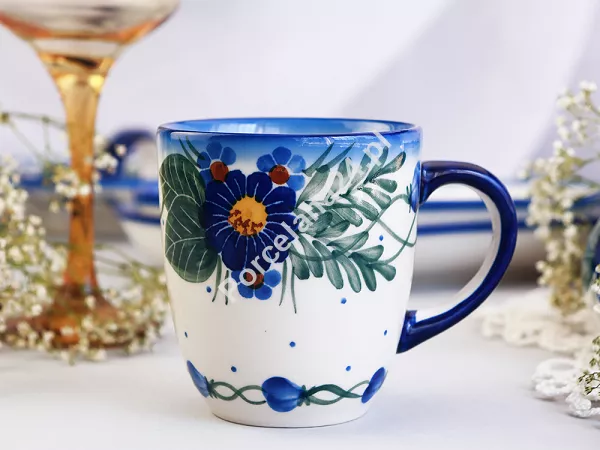 Kubek 0,3 L Bolesławiec - Kwiaty Kuleszy gat. I Kubek 0,3 L Bolesławiec - Kwiaty Kuleszy gat. I