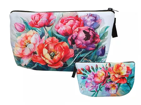 Kosmetyczka 22 x 13,5 cm Carmani - Kwiaty 33.021-4876