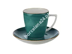 Filiżanka ze spodkiem 0,2 L / 14 cm Lubiana - Beata/Sonia 6630L MORSKI