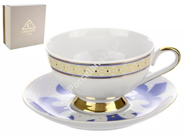 Filiżanka ze spodkiem do herbaty 0,22 L / 14,5 cm Ćmielów - Astra G340 Bizancjum GIFT BOX Filiżanka ze spodkiem do herbaty 0,22 L / 14,5 cm Ćmielów - Astra G340 Bizancjum GIFT BOX