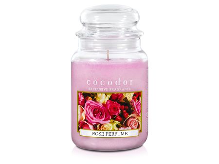 Świeca duża 550g Cocodor - Rose Perfume 30432