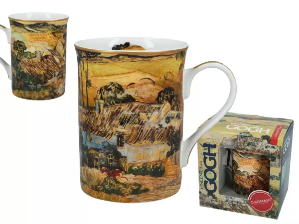 Kubek 0,36 L Carmani - Vincent van Gogh, Chaty kryte strzechą na wzgórzu 33.830-2320 Kubek 0,36 L Carmani - Vincent van Gogh, Chaty kryte strzechą na wzgórzu 33.830-2320