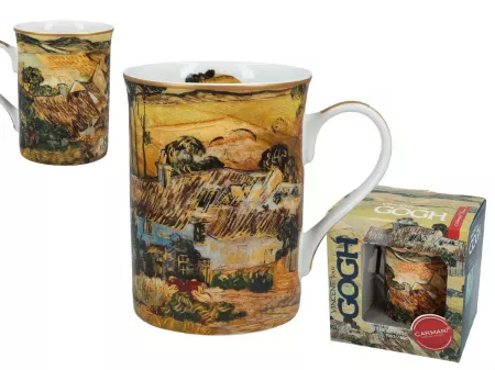 Kubek 0,36 L Carmani - Vincent van Gogh, Chaty kryte strzechą na wzgórzu 33.830-2320
