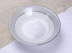 Salaterka 25,5 cm Bogucice - Rodan 1081 (Moza Platin 1132)